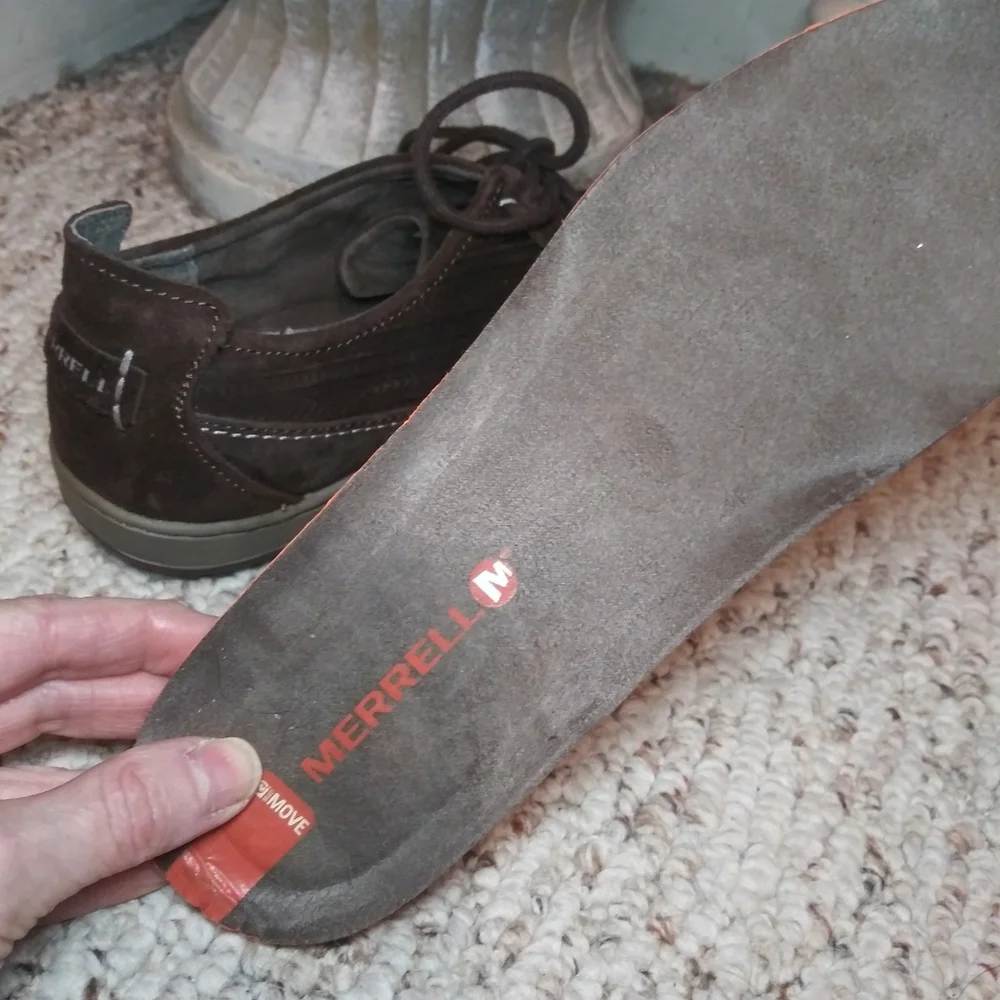 Merrell Ashland Tie Ladies Lace-Up Casual Shoe Style J42514 Color Is Coffee - Picture 8 of 13